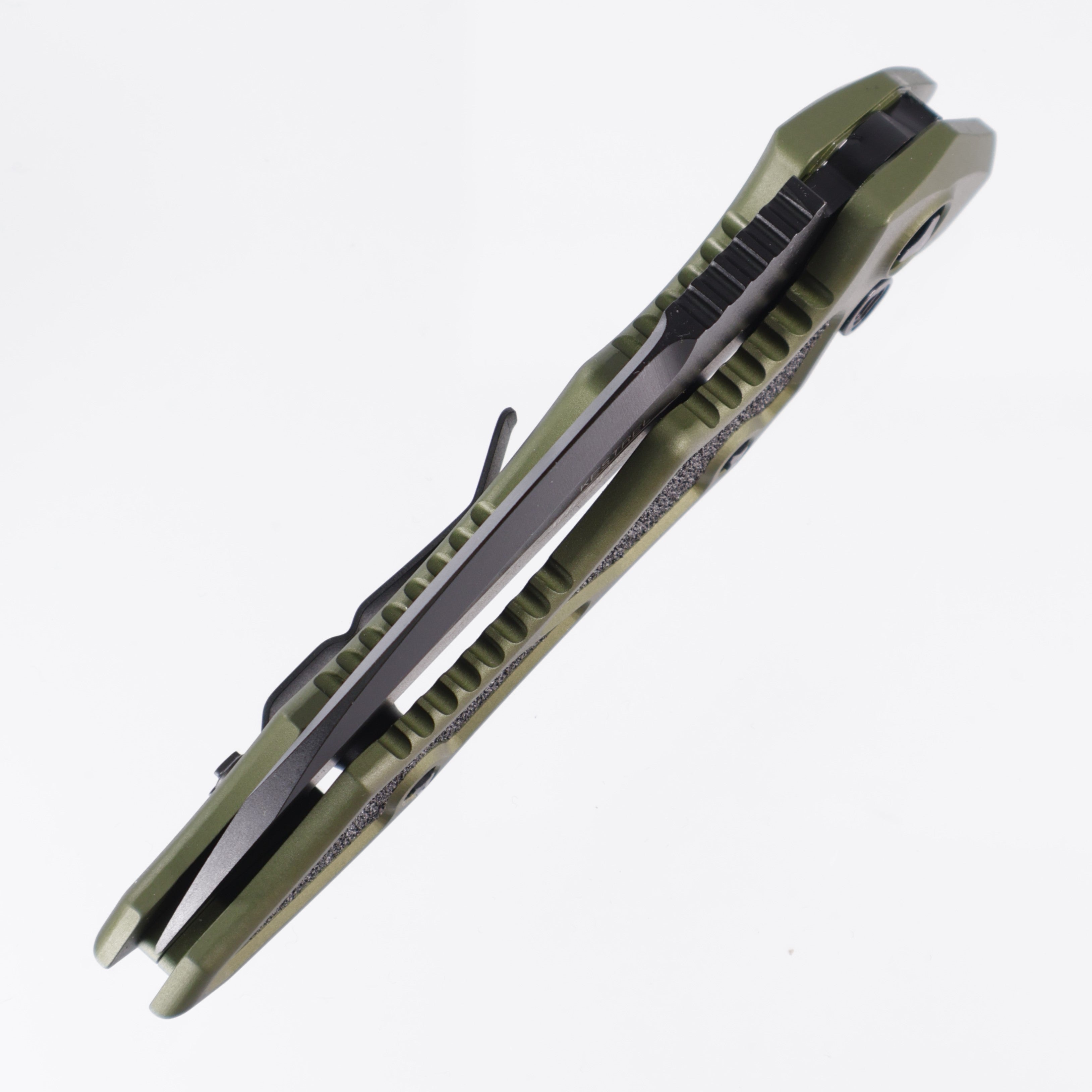 Microtech Semi-Vintage Kestrel Green - Black 154CM - 04/2011 build 131-1 GR - Pre-Owned
