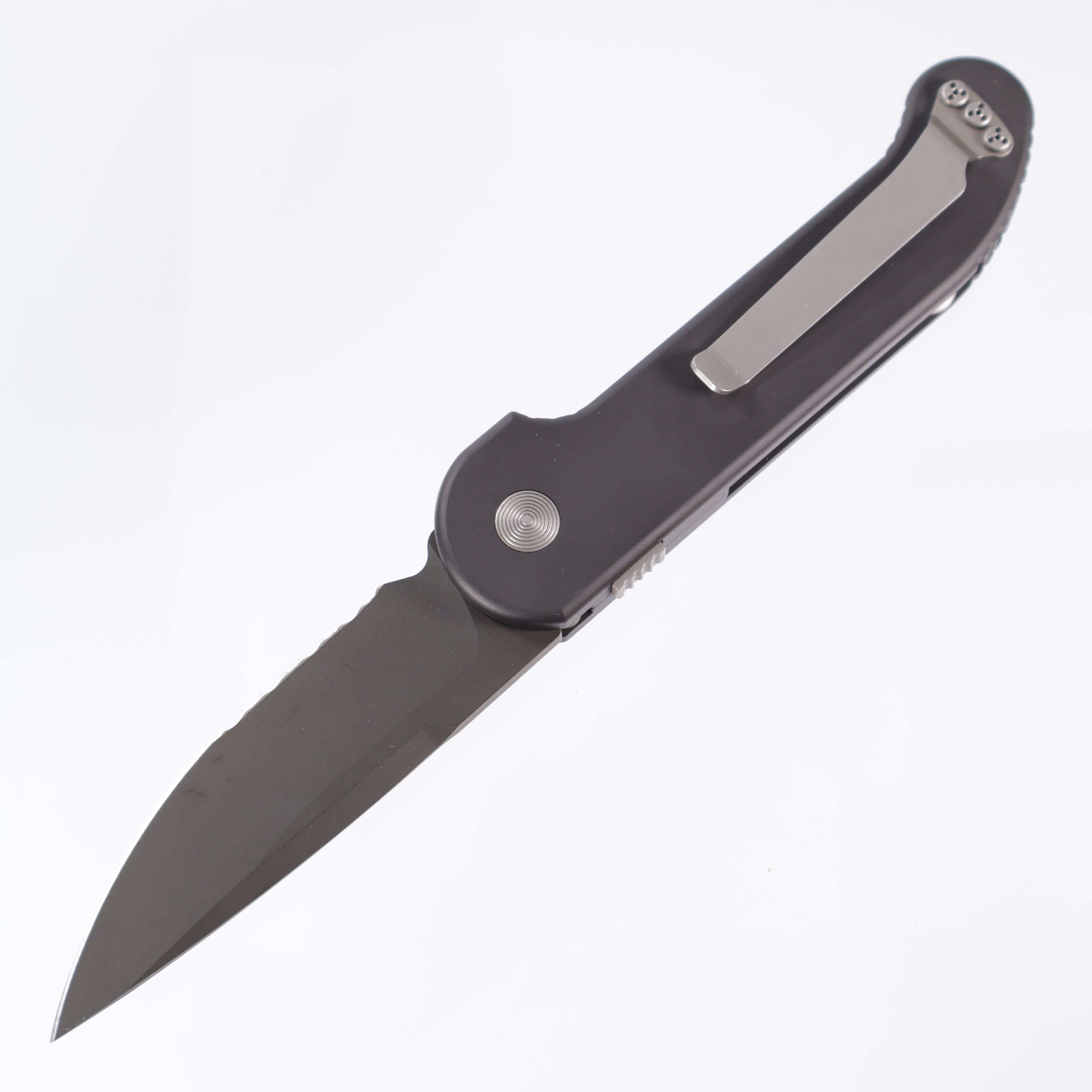 Microtech Vintage UMS w/ Safety - Black Partial Serrated S30V - 11/2003 build