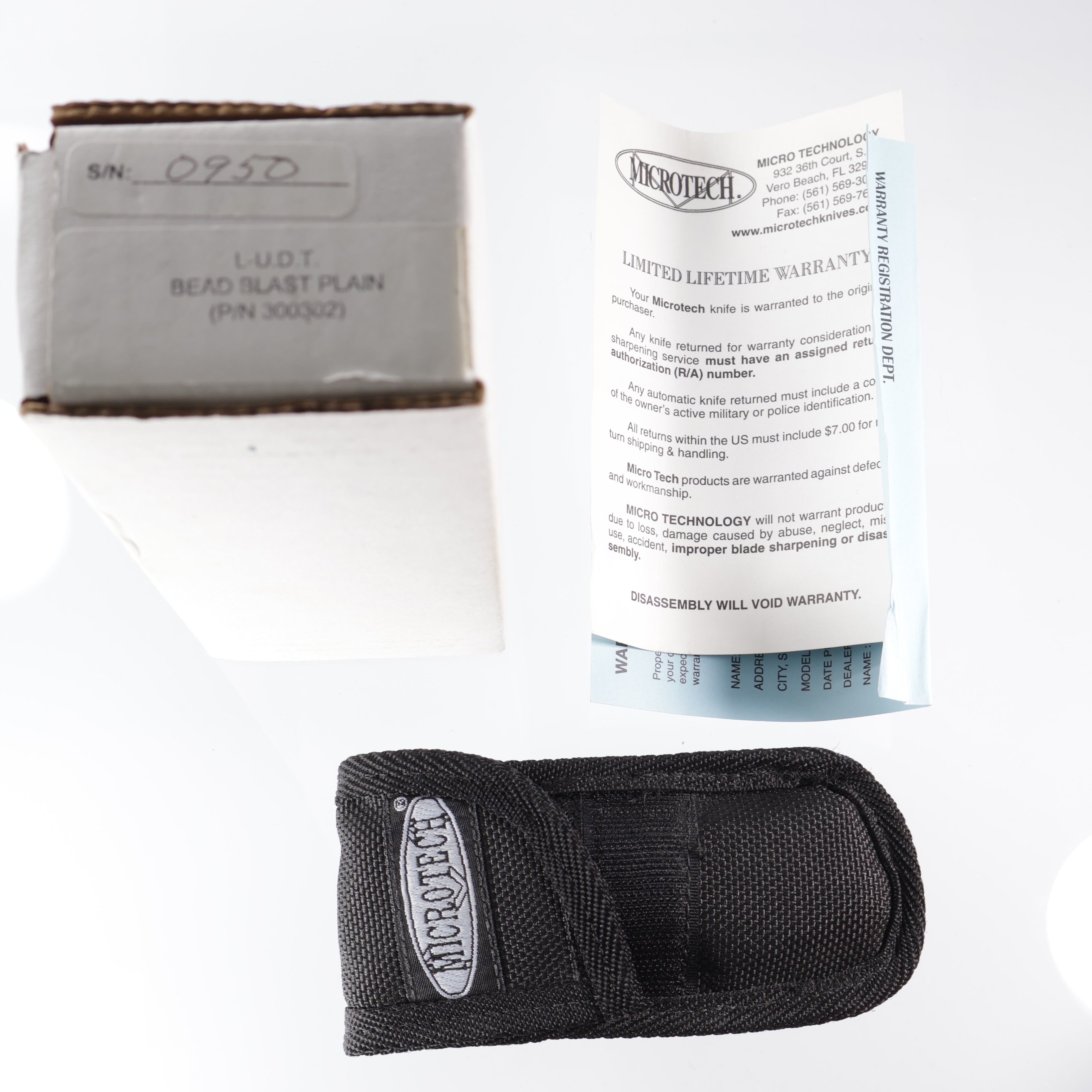 Microtech Vintage LUDT - Beadblast 154CM - 04/2001 build