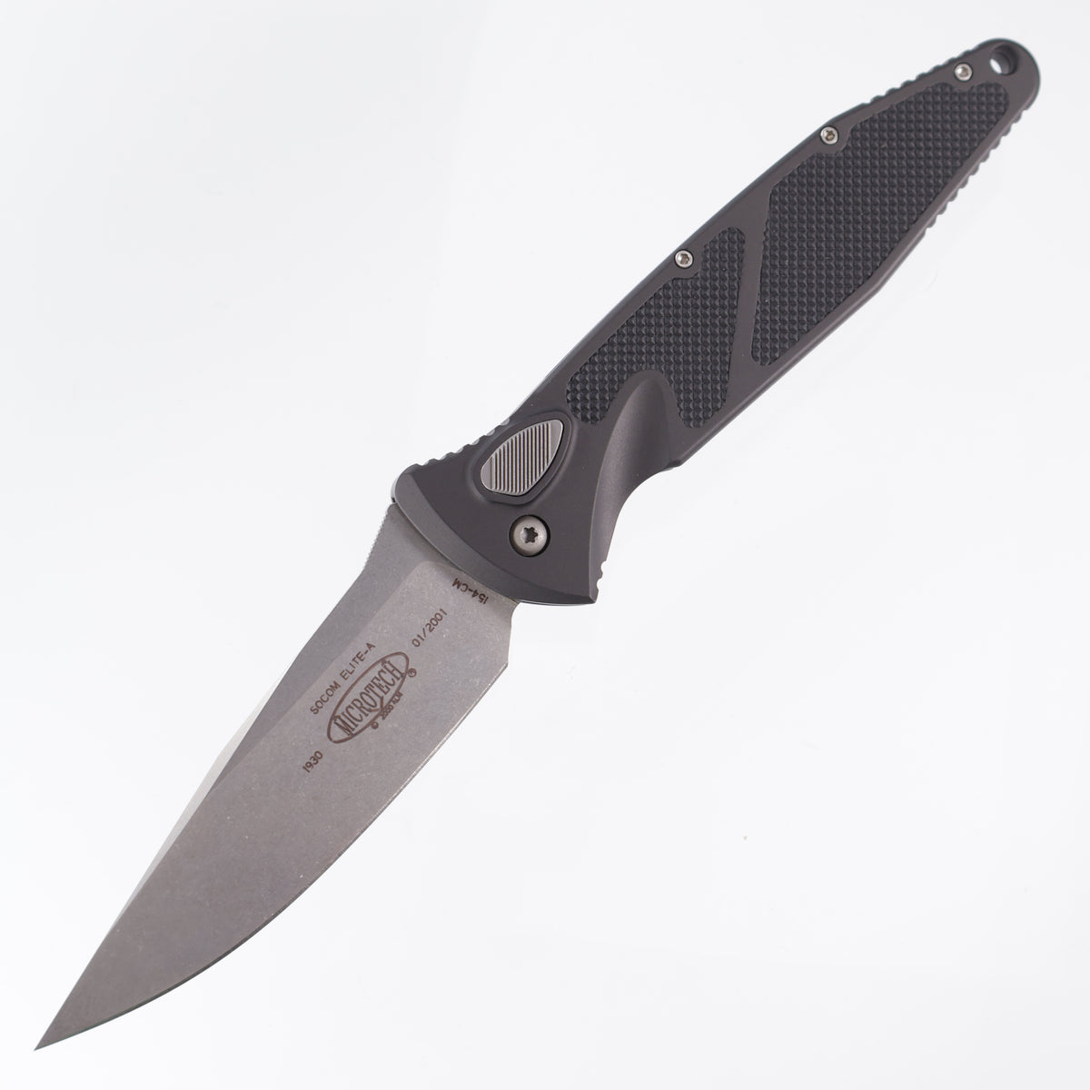 Microtech Vintage Socom Elite Auto - Stonewash 154CM Drop Point - 01/2 ...