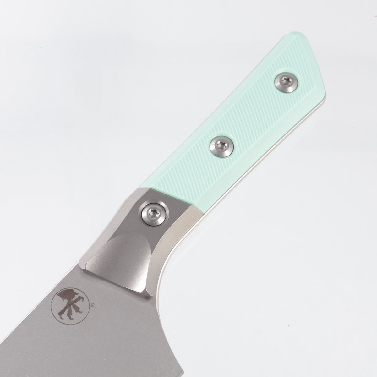 Microtech Chef Knife - Caribbean Blue G10 w/ Beadblast Titanium Bolsters - Stonewash M390MK - 3000B-10CA