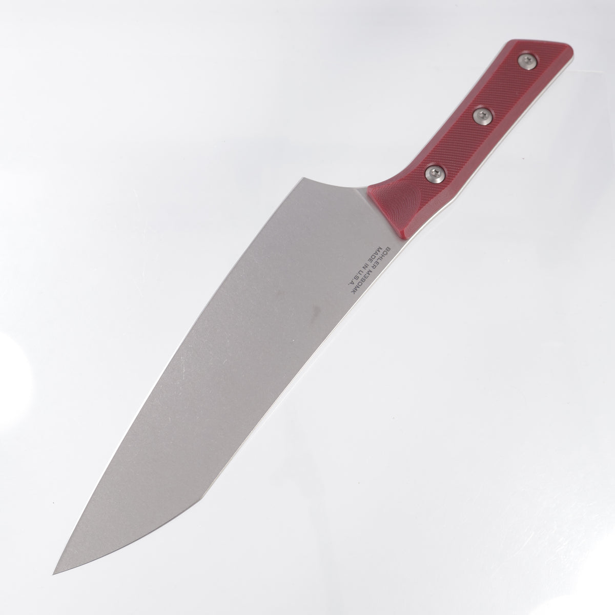 Microtech Chef Knife - Merlot G10 - Stonewash M390MK - 3000-10MR