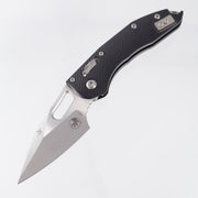 Microtech Stitch Ram-Lok - Black Fluted Aluminum - Stonewash M390MK - 169RL-10 FL
