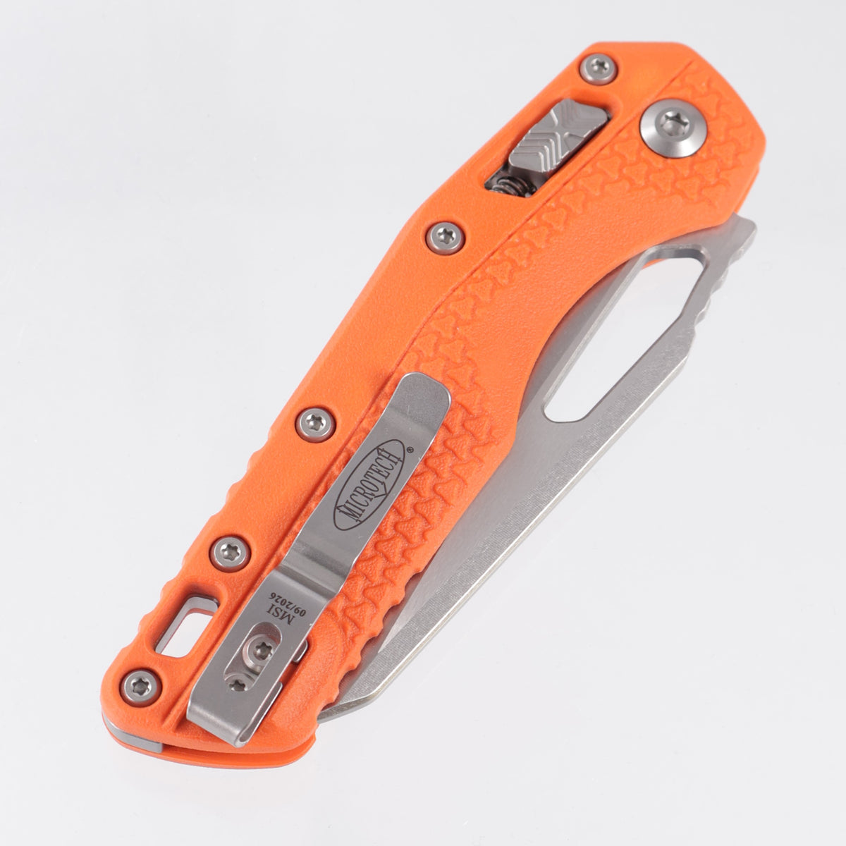 Microtech MSI - Orange Polymer - Stonewash M390MK - 210T-10 PMOR