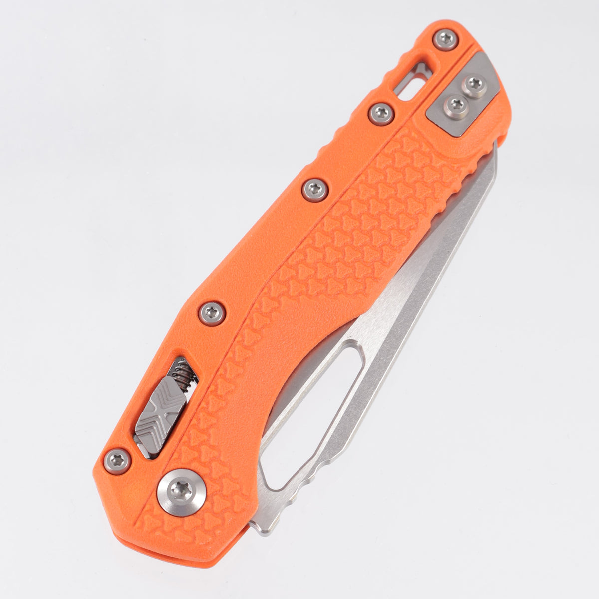 Microtech MSI - Orange Polymer - Stonewash Partial Serrate M390MK - 210T-11 PMOR