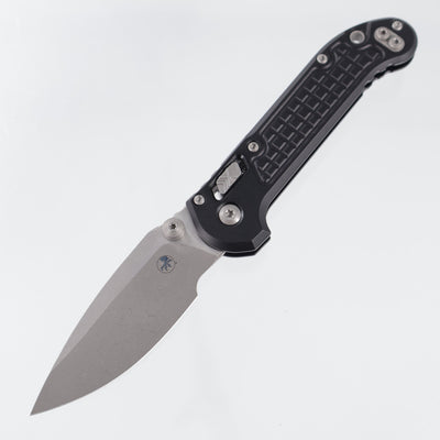 Microtech LUDT Ram-Lok Single Edge - Black Frag Aluminum - Apocalyptic M390MK - 1135RL-10 APFR