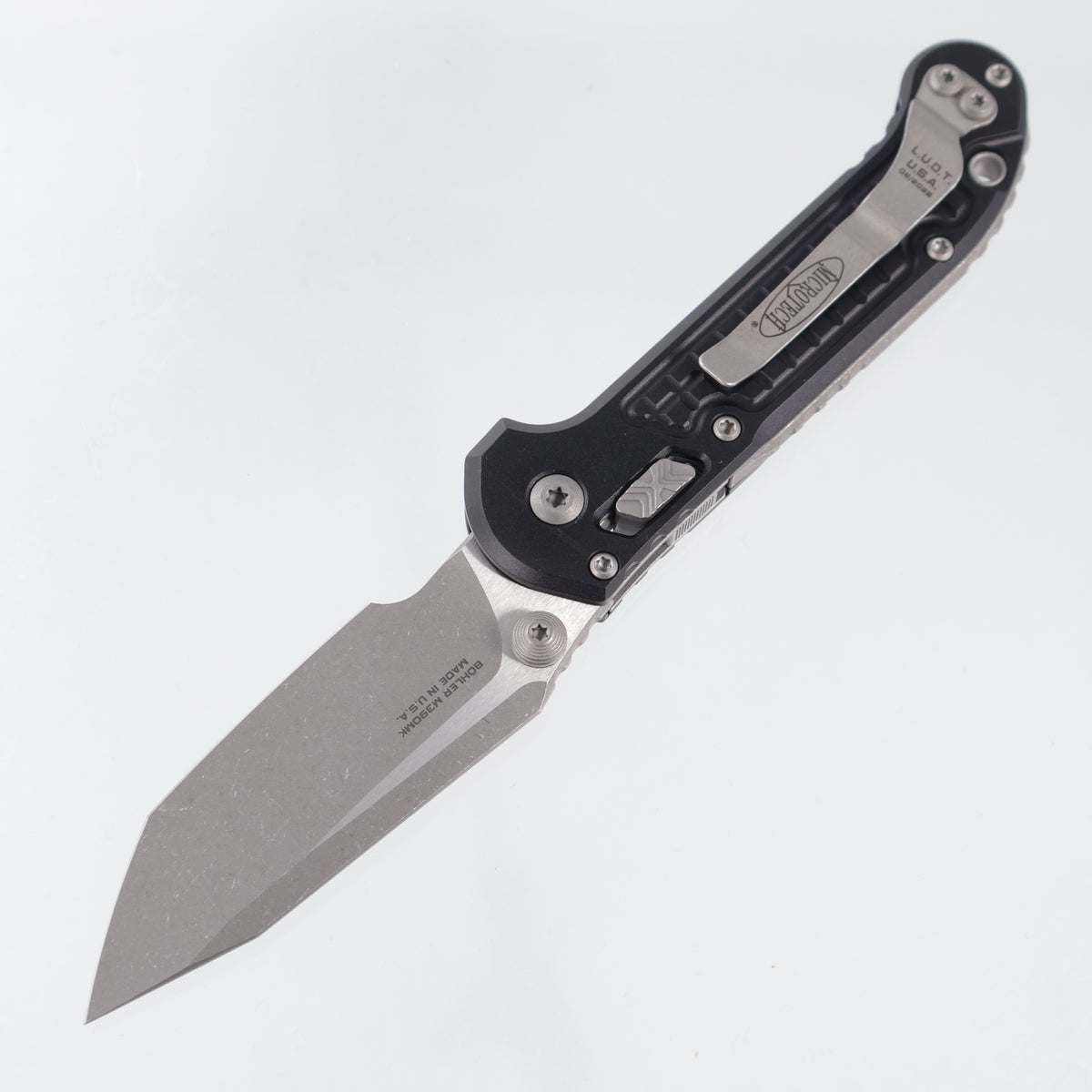 Microtech LUDT Ram-Lok Tanto - Black Frag Aluminum - Apocalyptic M390MK - 1136RL-10 APFR