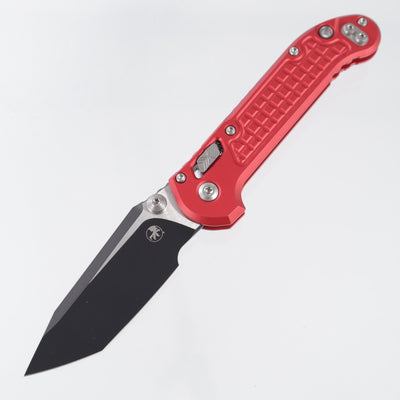 Microtech LUDT Ram-Lok Tanto - Red Frag Aluminum - Black Standard M390MK - 1136RL-1 FRRD