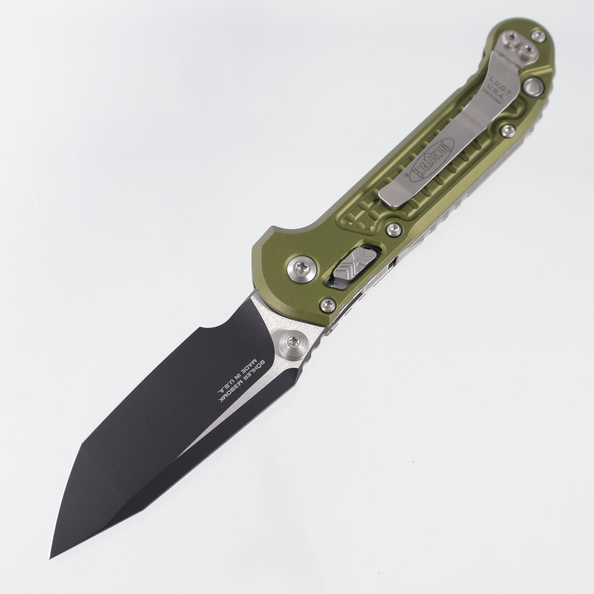 Microtech LUDT Ram-Lok Tanto - OD Green Frag Aluminum - Black Standard M390MK - 1136RL-1 FROD