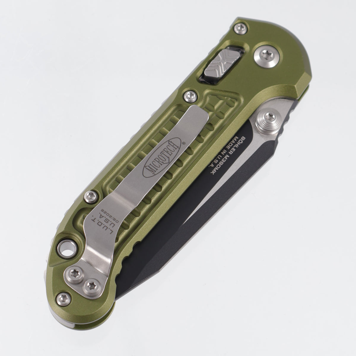 Microtech LUDT Ram-Lok Tanto - OD Green Frag Aluminum - Black Standard M390MK - 1136RL-1 FROD