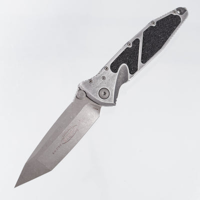Microtech Socom Elite Tanto - Weathered Metal Aluminum - Apocalyptic M390MK - 161-10 APWME