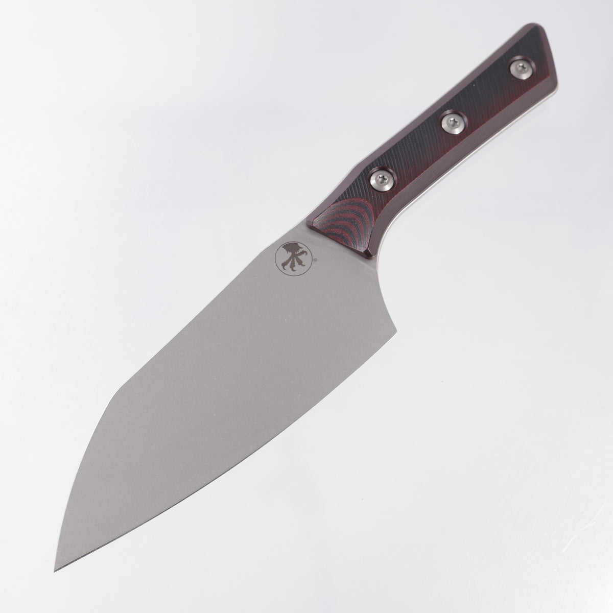 Microtech Santoku 6" - Black Cherry G10 - Stonewash M390MK - 3200-10BC