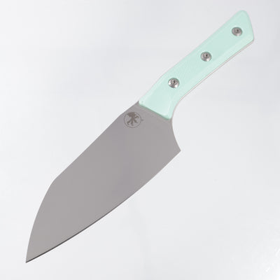 Microtech Santoku 6" - Caribbean Blue G10 - Stonewash M390MK - 3200-10CA
