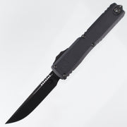 Microtech Ultratech ZBP Shadow Signature Series - DLC M390MK Single Edge - 1121-1 DLCTSH