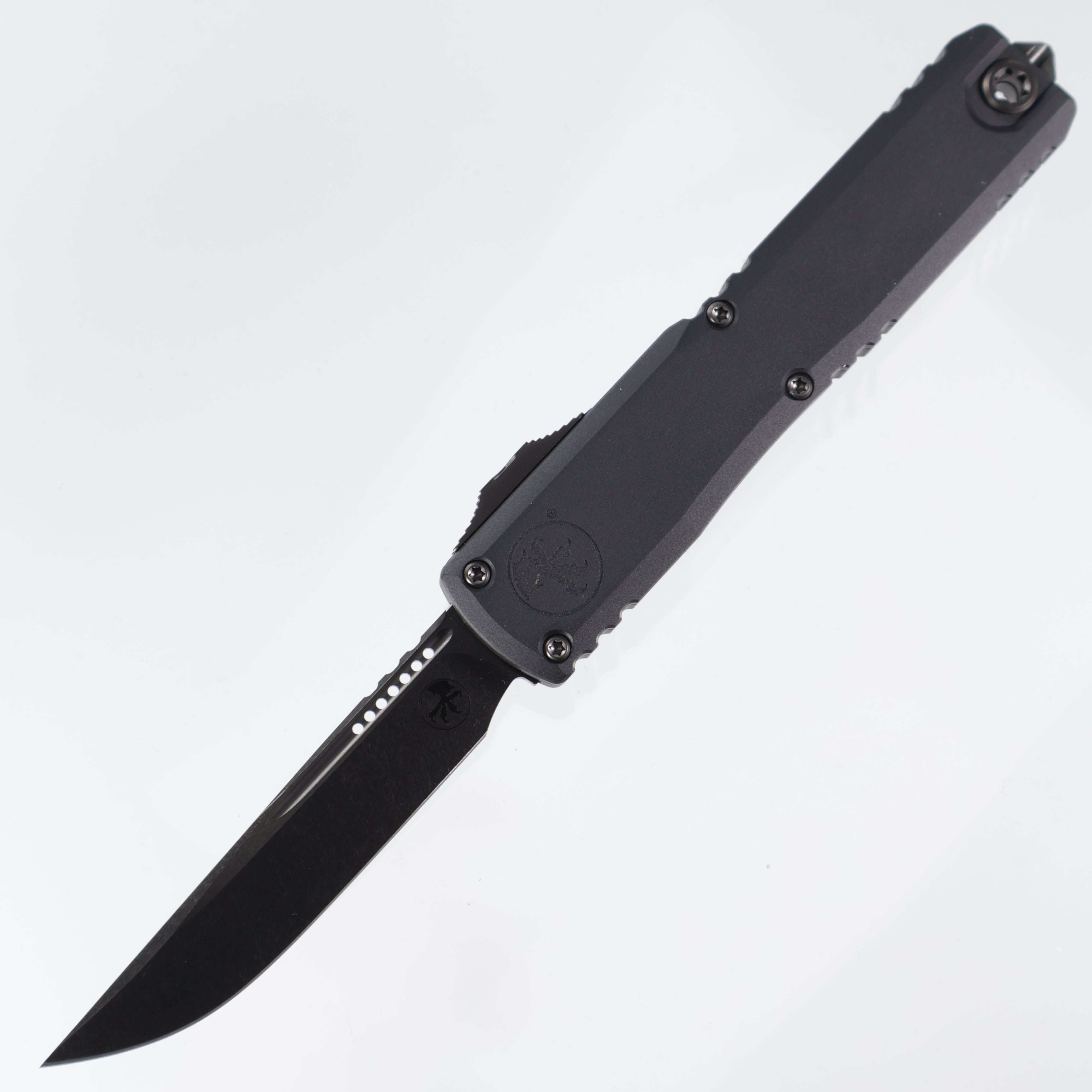 Microtech Ultratech ZBP Shadow Signature Series - DLC M390MK Single Edge - 1121-1 DLCTSH