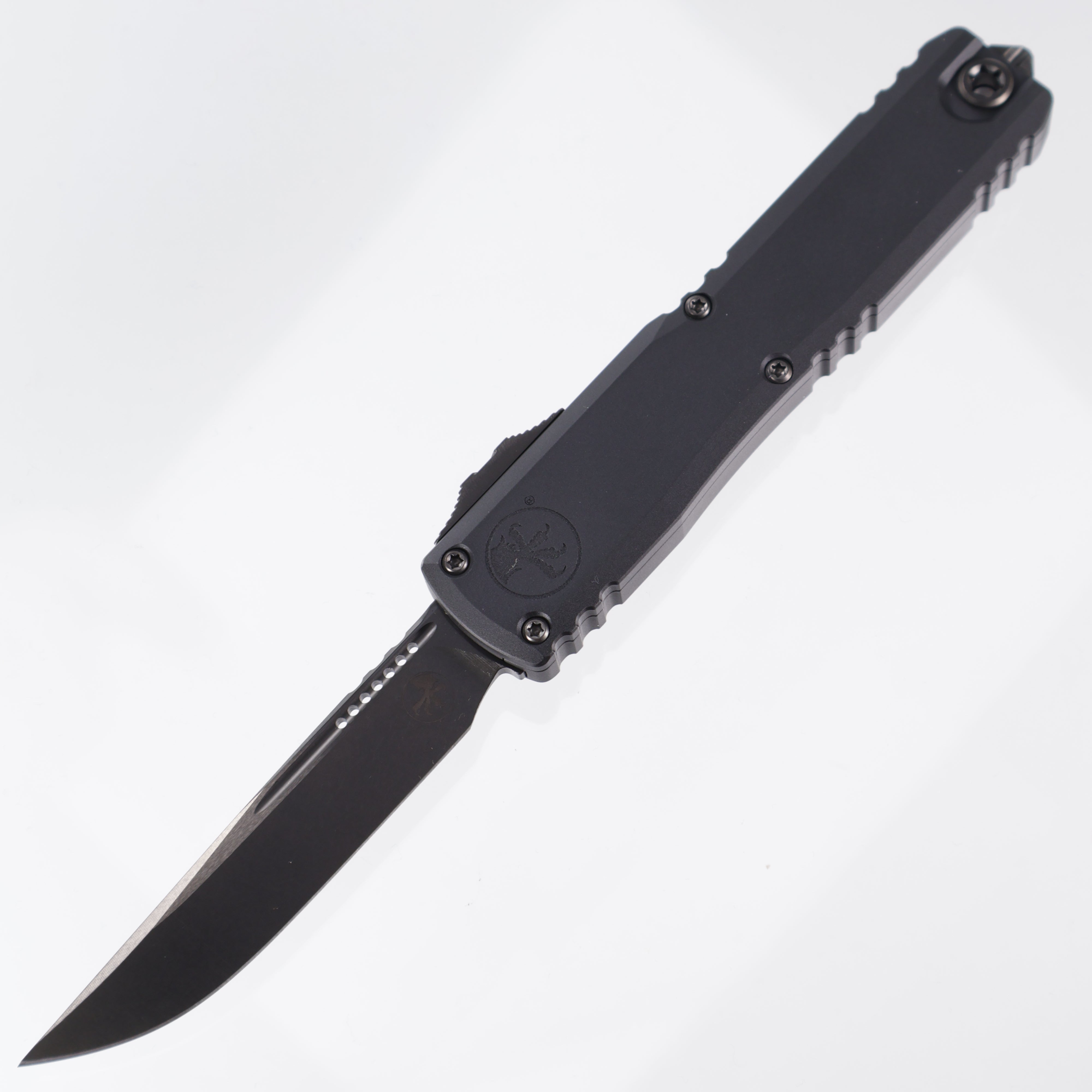 Microtech Ultratech ZBP Shadow Signature Series - DLC M390MK Single Edge - 1121-1 DLCTSH