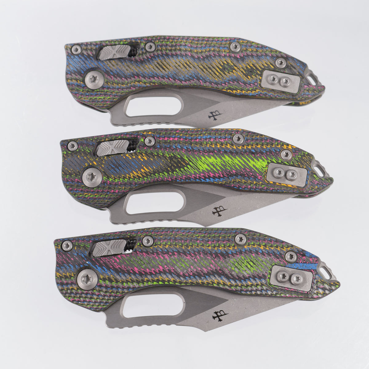 Microtech Marfione Select Stitch Ram-Lok - Fluted 80s Camo Carbon w/ Apocalyptic Accents - Apocalyptic M390MK - 169RL-10APFLMSBROP - BROP Exclusive
