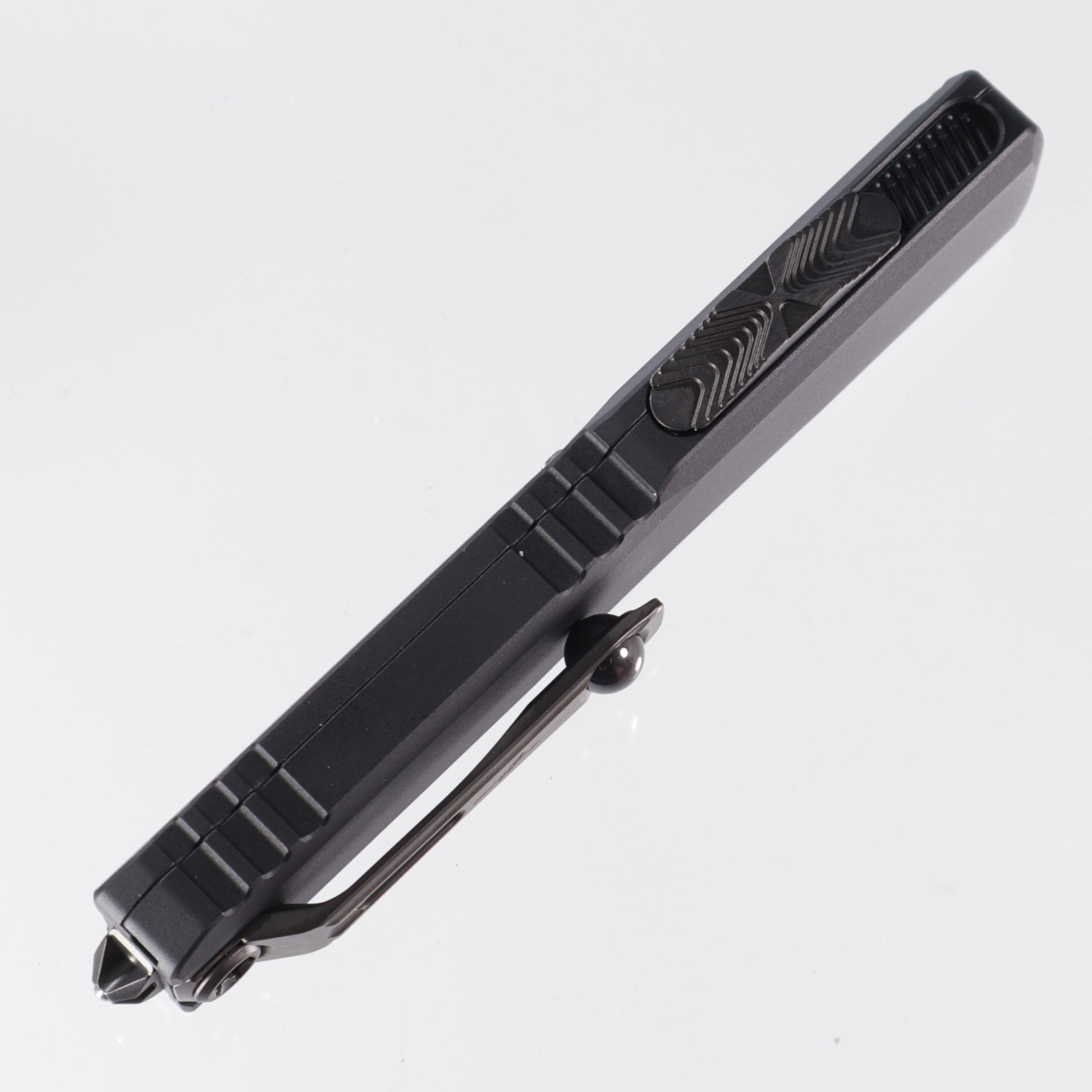 Microtech Ultratech ZBP Shadow Signature Series - DLC M390MK Single Edge - 1121-1 DLCTSH