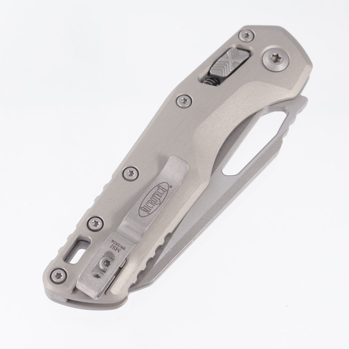 Microtech MSI - Natural Clear Smooth Aluminum - Apocalyptic M390MK - 210-10 APNC
