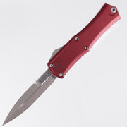 Microtech Hera 2 Mini - Merlot Engraved Aluminum - Apocalyptic M390MK - Hera II Mini 1701M-10 APMR