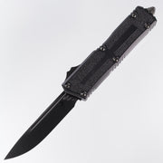 Microtech Scarab 2 Gen3 Shadow - DLC M390MK - DLC Hardware - Black Aluminum - Scarab II Gen III - 1278-1 DLCTSH