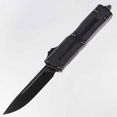 Microtech Scarab 2 Gen3 Shadow - DLC M390MK - DLC Hardware - Black Aluminum - Scarab II Gen III - 1278-1 DLCTSH