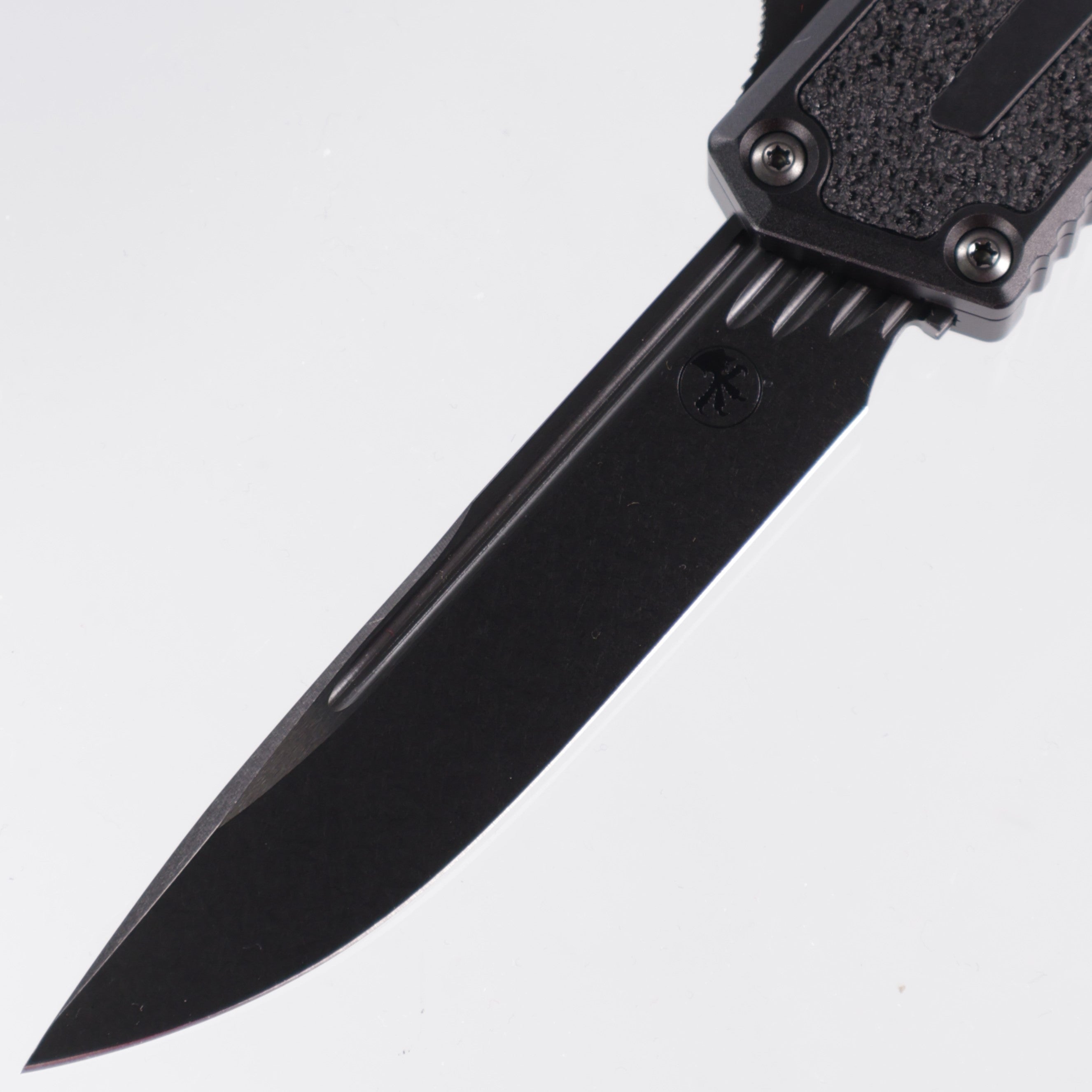 Microtech Scarab 2 Gen3 Shadow - DLC M390MK - DLC Hardware - Black Aluminum - Scarab II Gen III - 1278-1 DLCTSH