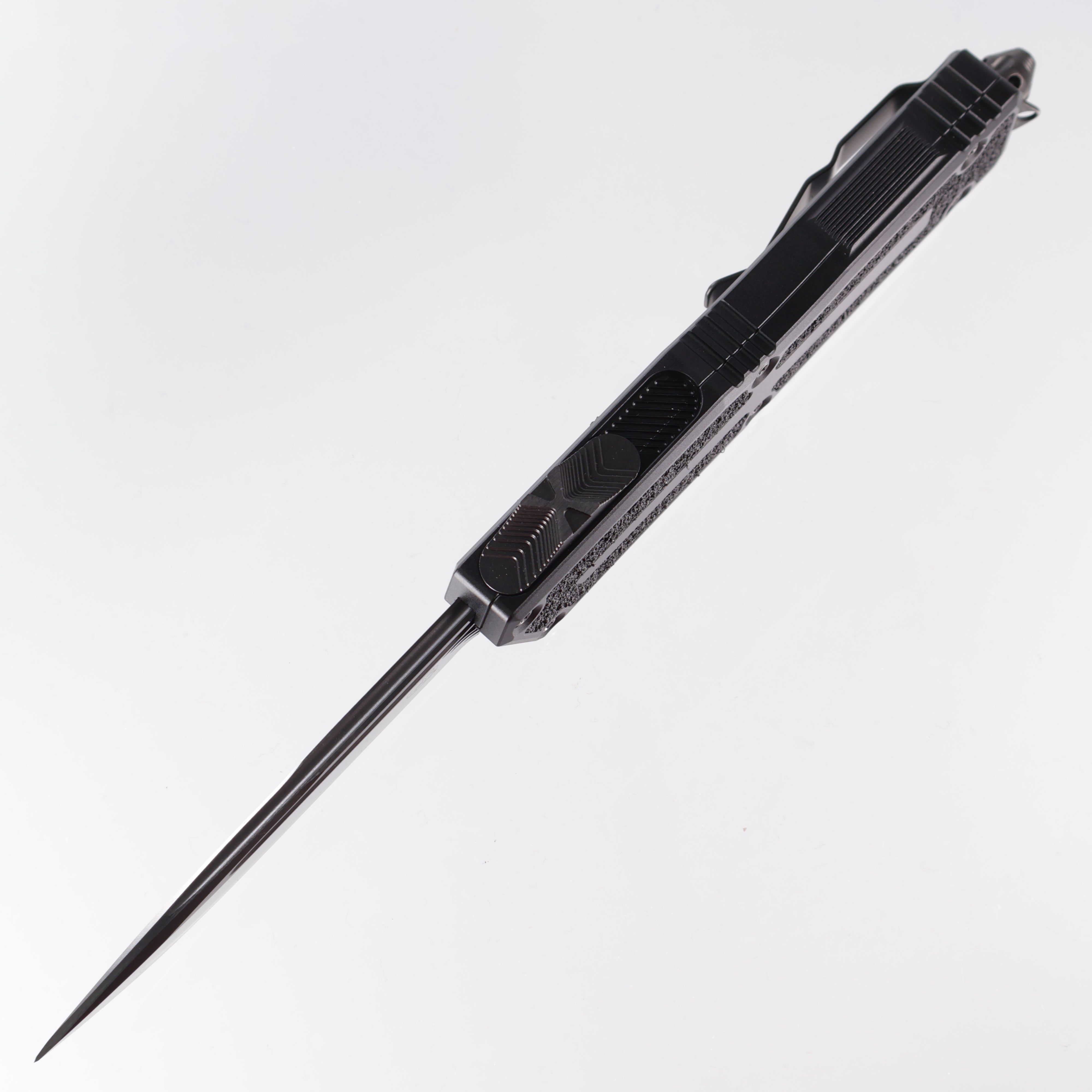 Microtech Scarab 2 Gen3 Shadow - DLC M390MK - DLC Hardware - Black Aluminum - Scarab II Gen III - 1278-1 DLCTSH