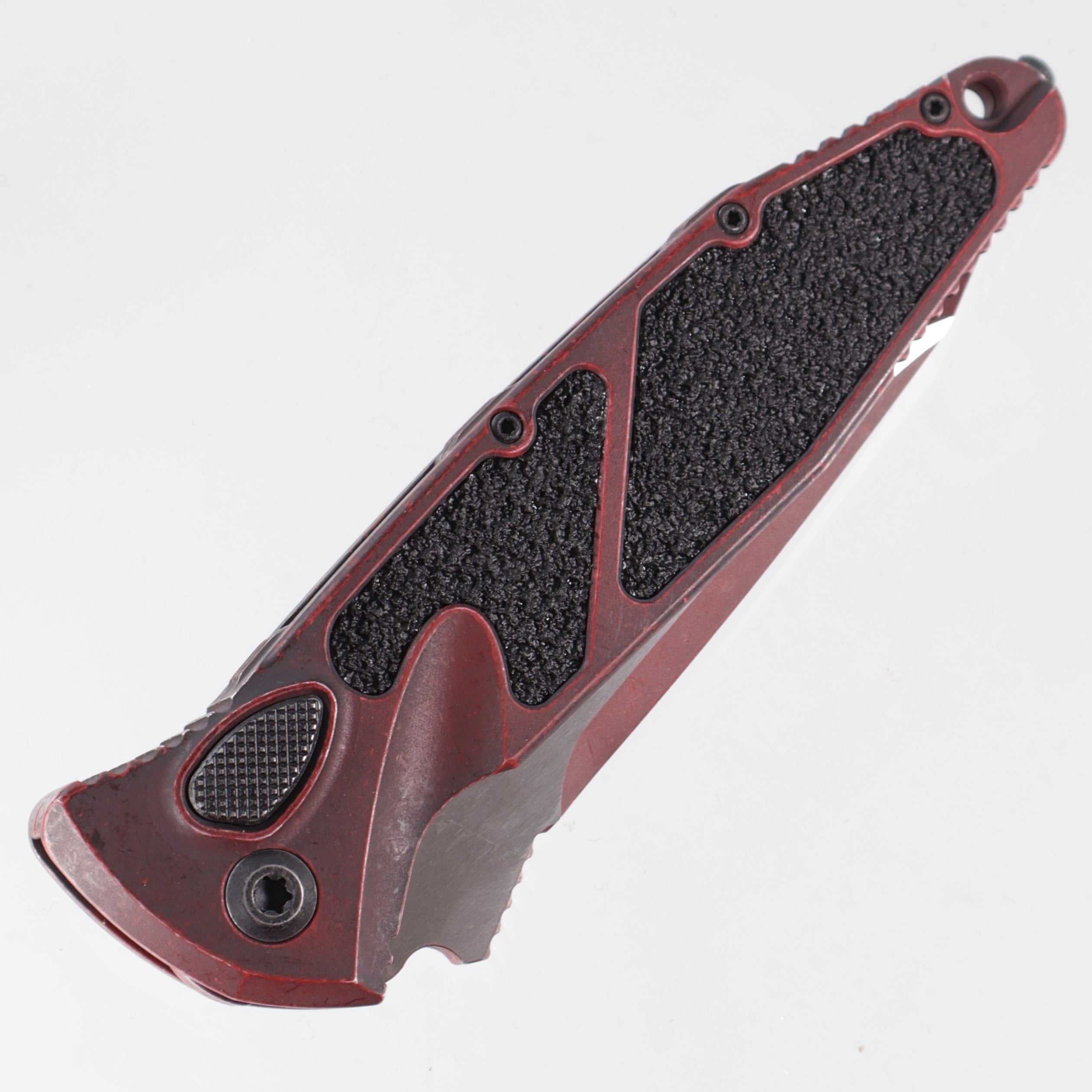 Microtech Socom Auto - Weathered Crimson - Tanto M390MK - 161A-1 WCM