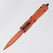 Microtech Dirac - Weathered Orange - Double Edge M390 - 225-1 WOR
