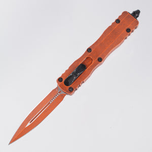 Microtech Dirac - Weathered Orange - Double Edge M390 - 225-1 WOR