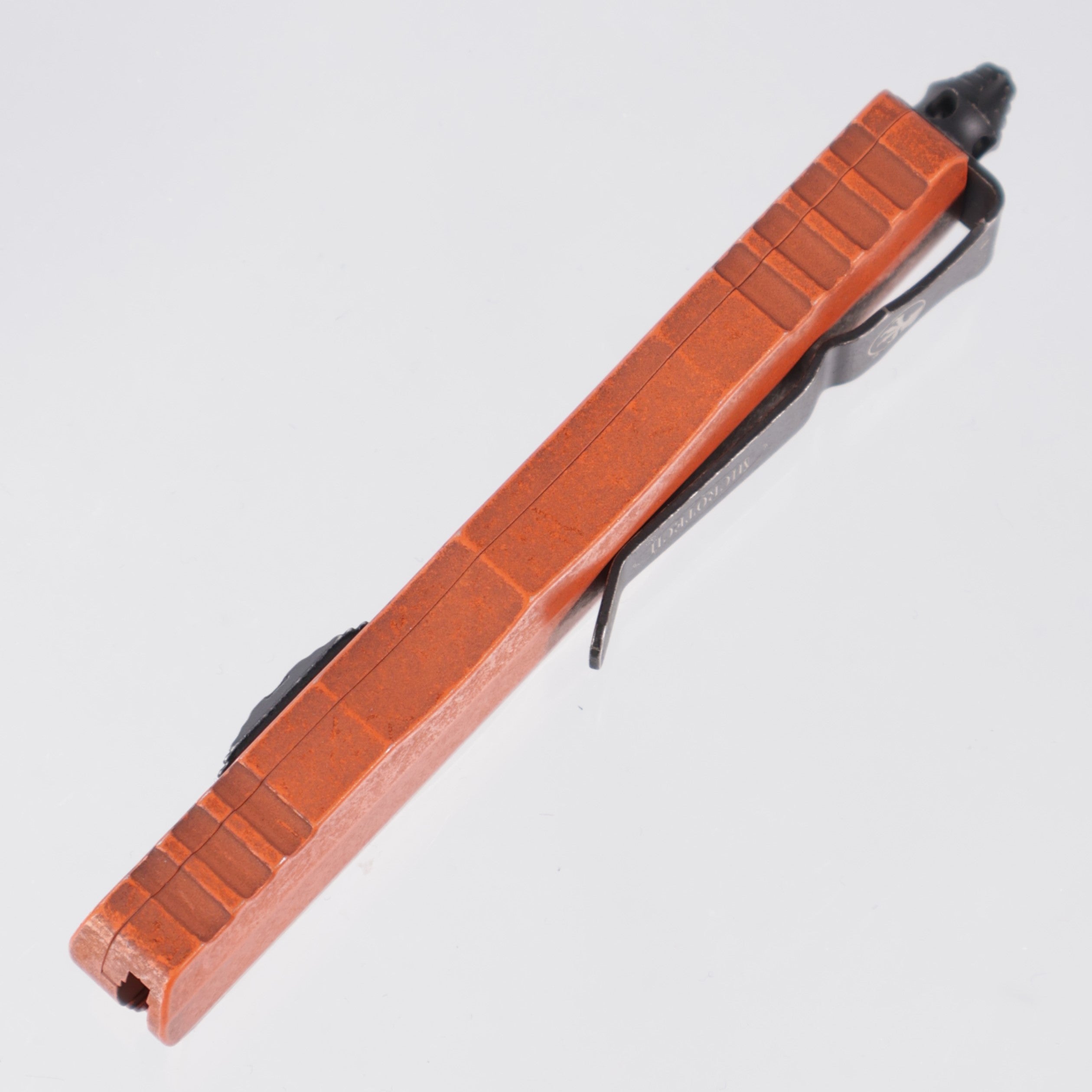 Microtech Dirac - Weathered Orange - Double Edge M390 - 225-1 WOR