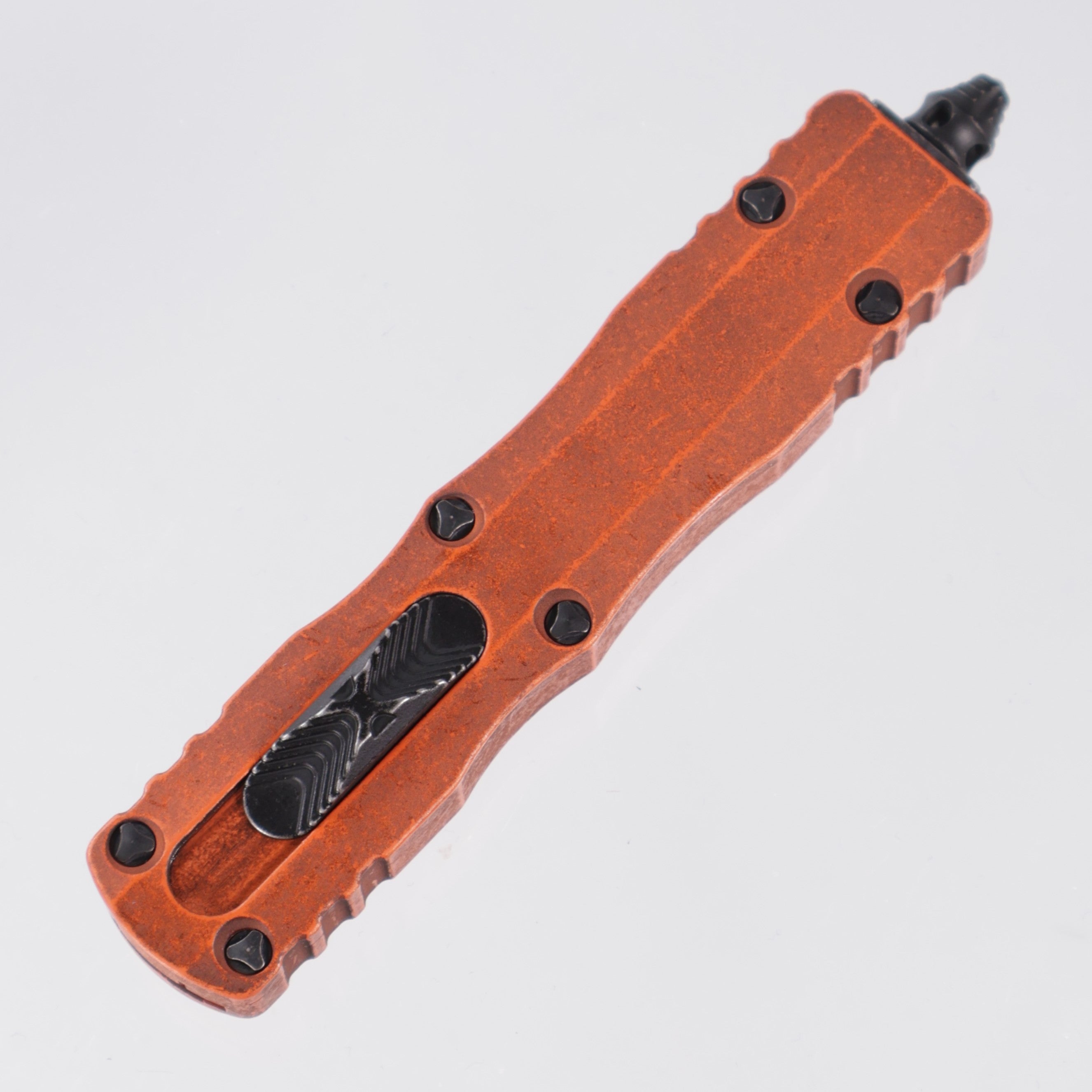 Microtech Dirac - Weathered Orange - Double Edge M390 - 225-1 WOR