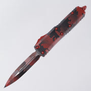 Microtech UTX-85 - D/E Red Camo Standard - Signature Series - 232-1 RCS