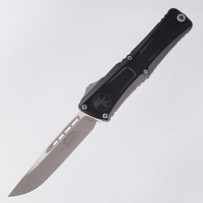 Microtech Combat Troodon Gen 3 - Apocalyptic Standard, Single Edge M390MK - Black Aluminum - Gen III 1143-10AP