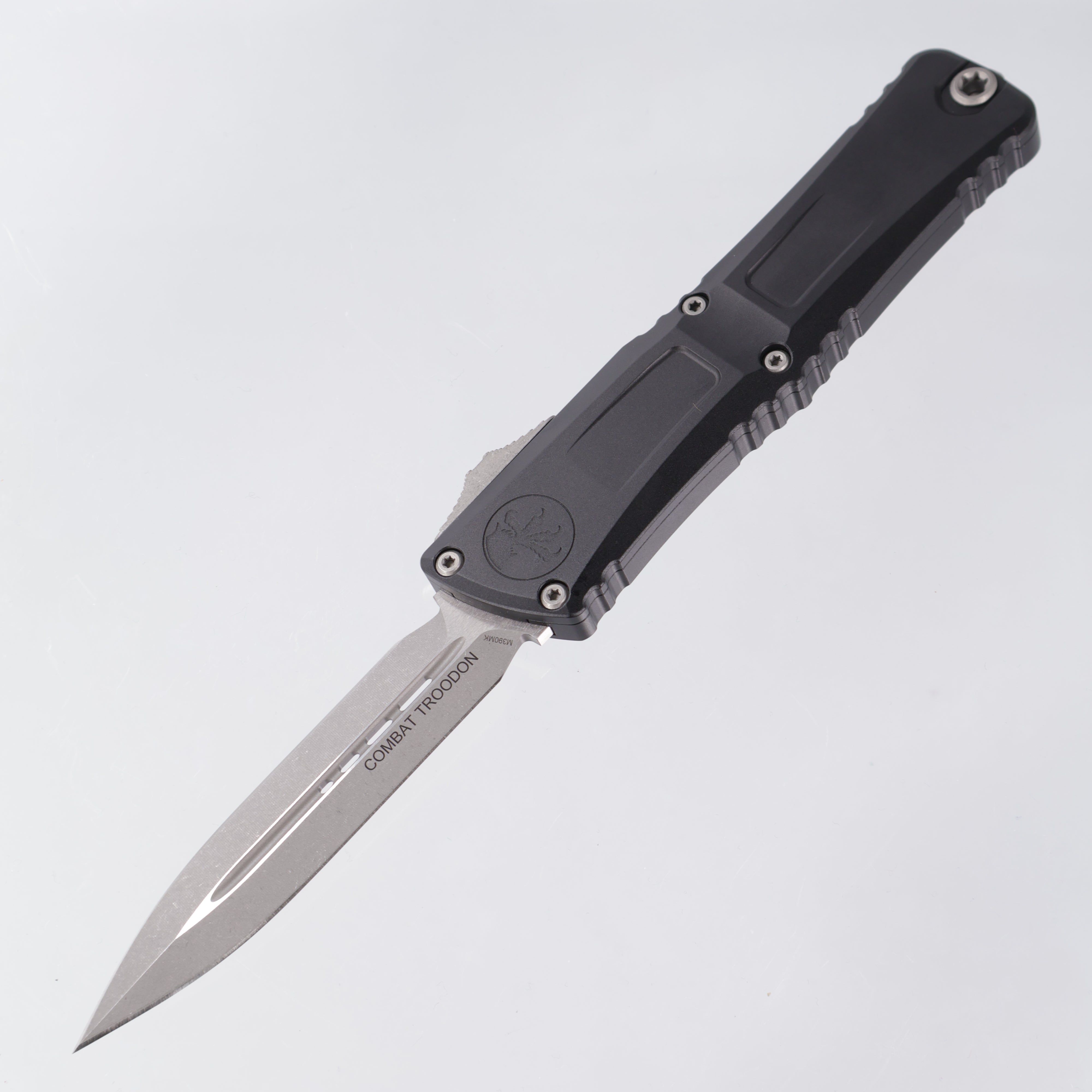 Microtech Combat Troodon Gen 3 - Apocalyptic Standard, Double Edge M390MK - Black Aluminum - Gen III 1142-10 AP