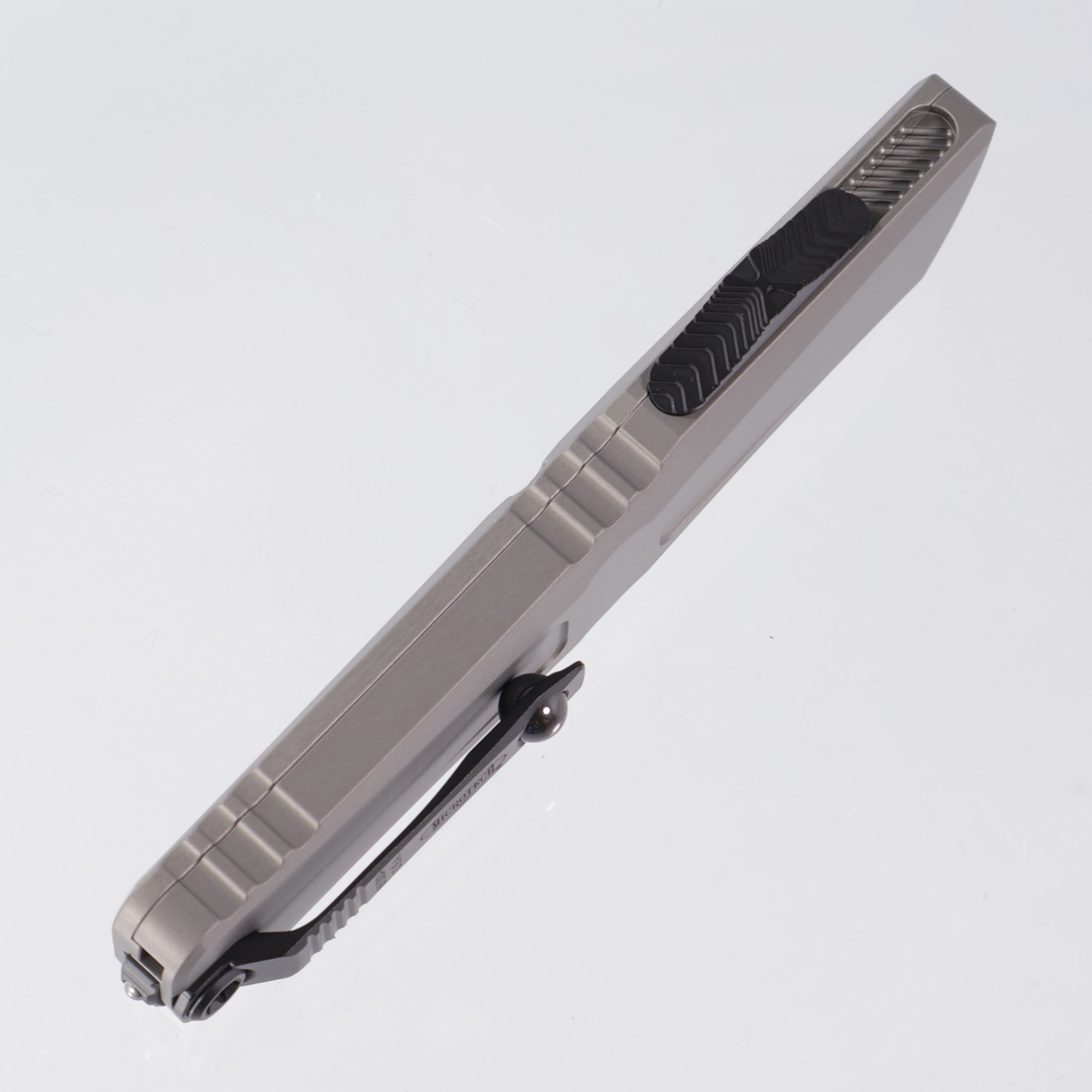 Microtech Combat Troodon Gen 3 - Black Single Edge M390MK - Natural Clear Aluminum - Gen III 1143-1 NC