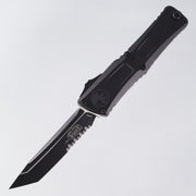 Microtech Combat Troodon Gen 3 - Black Tanto, Partial Serrate M390MK - Black Aluminum - Gen III 1144-2 T