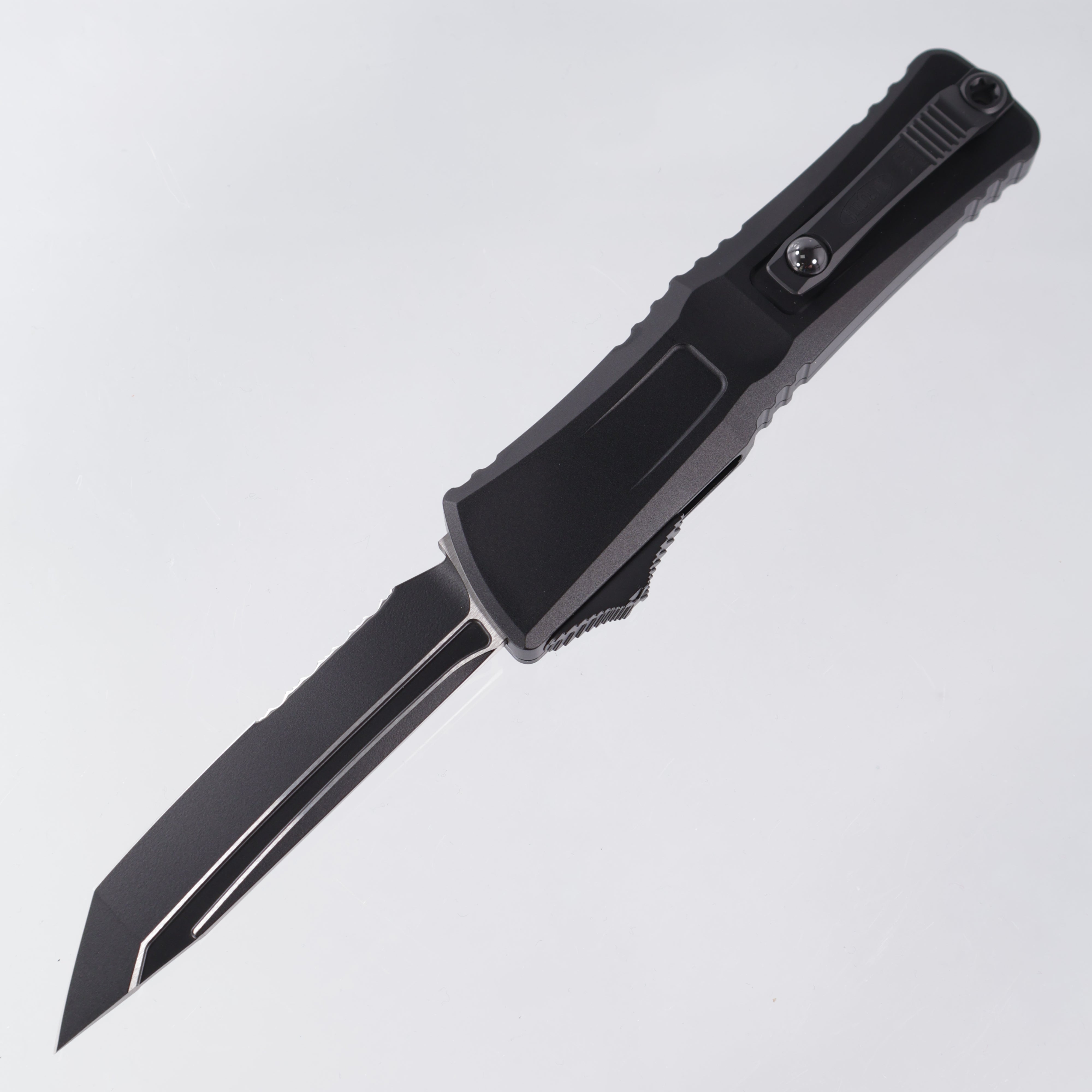 Microtech Combat Troodon Gen 3 - Black Tanto, Partial Serrate M390MK - Black Aluminum - Gen III 1144-2 T