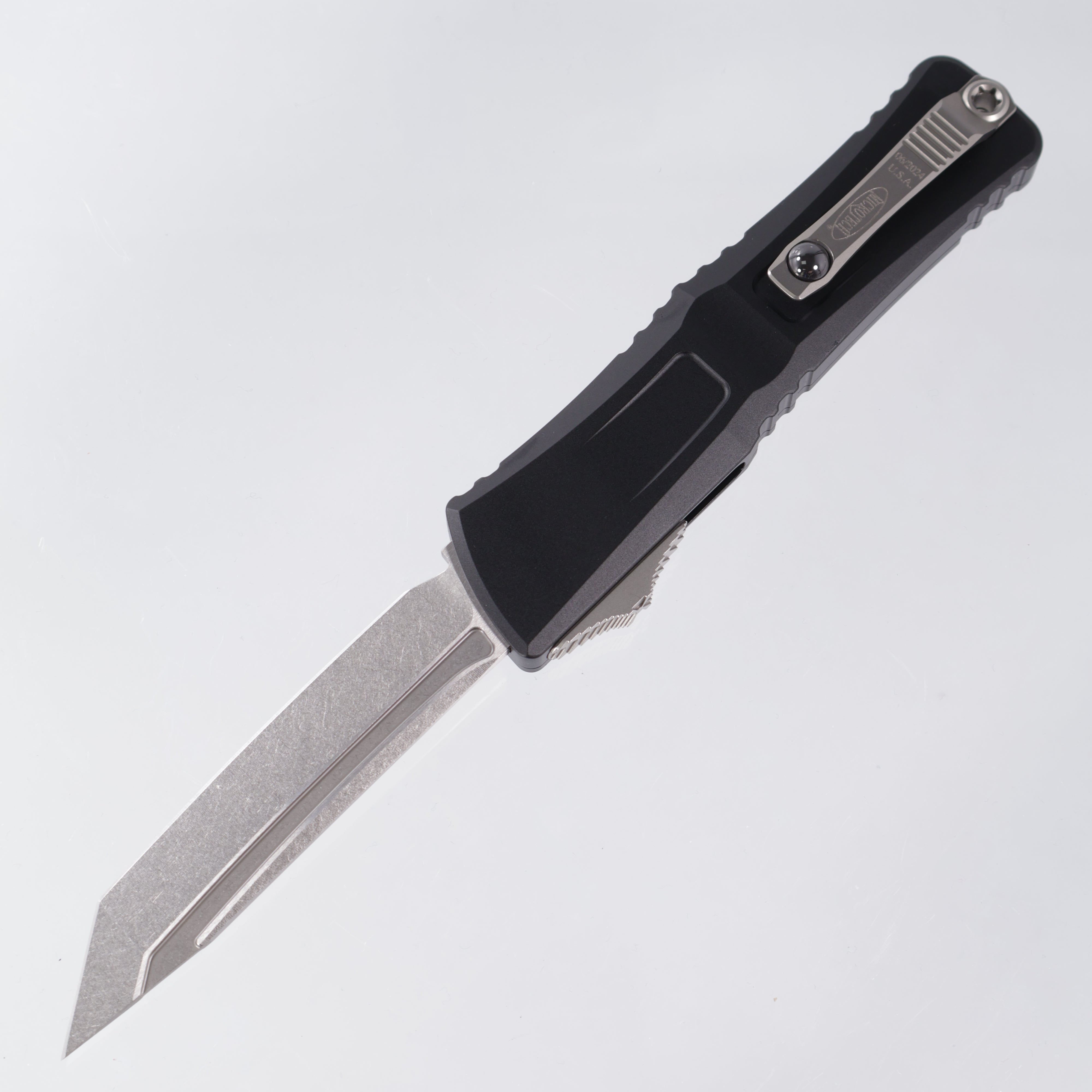 Microtech Combat Troodon Gen 3 - Tanto Stonewash M390MK - Black Aluminum - 1144-10