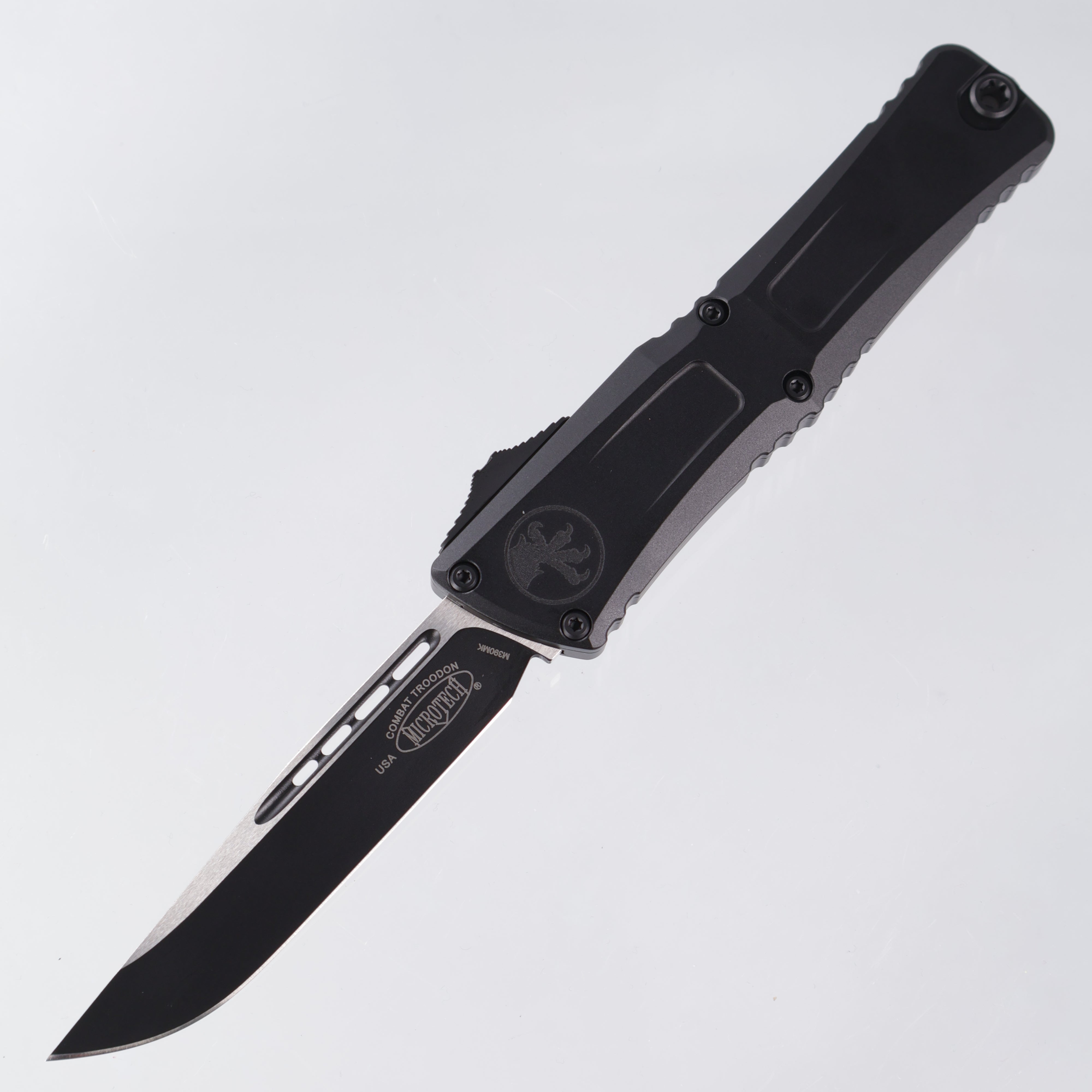 Microtech Combat Troodon Gen 3 - Single Edge Black M390MK - Black Aluminum - Gen III 1143-1 T