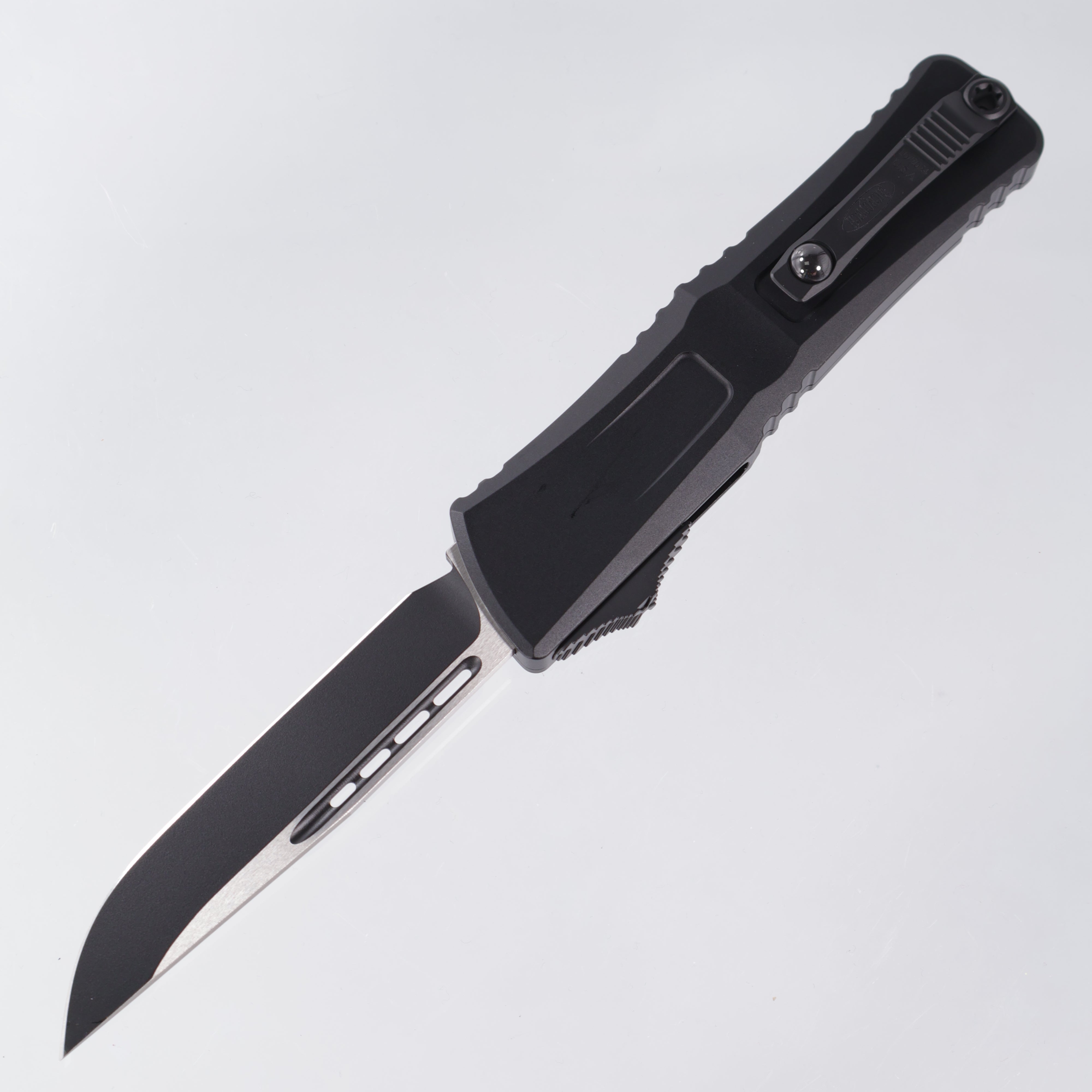 Microtech Combat Troodon Gen 3 - Single Edge Black M390MK - Black Aluminum - Gen III 1143-1 T