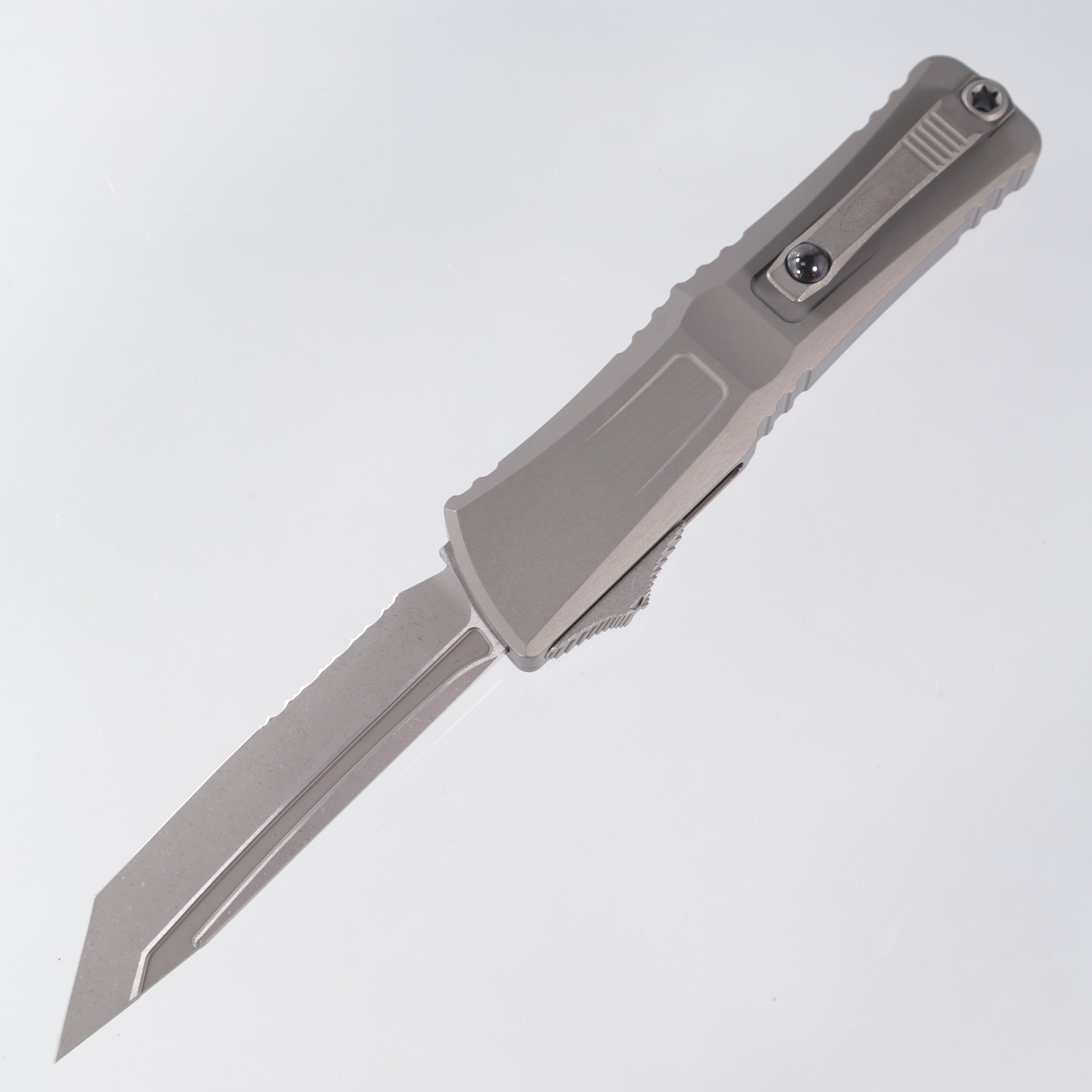 Microtech Combat Troodon Gen 3 - Tanto Apocalyptic M390MK Partial Serrated - Natural Clear Aluminum - Gen III 1144-11 APNC