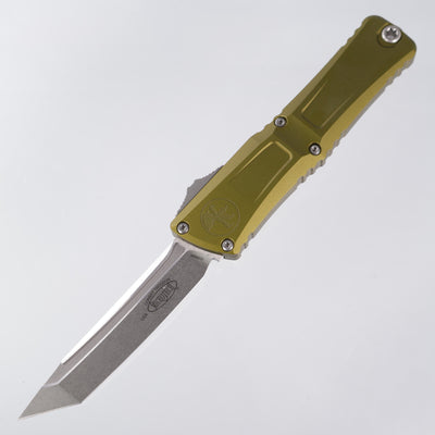 Microtech Combat Troodon Gen 3 - Tanto Stonewash M390MK - OD Green Aluminum - Gen III 1144-10 OD