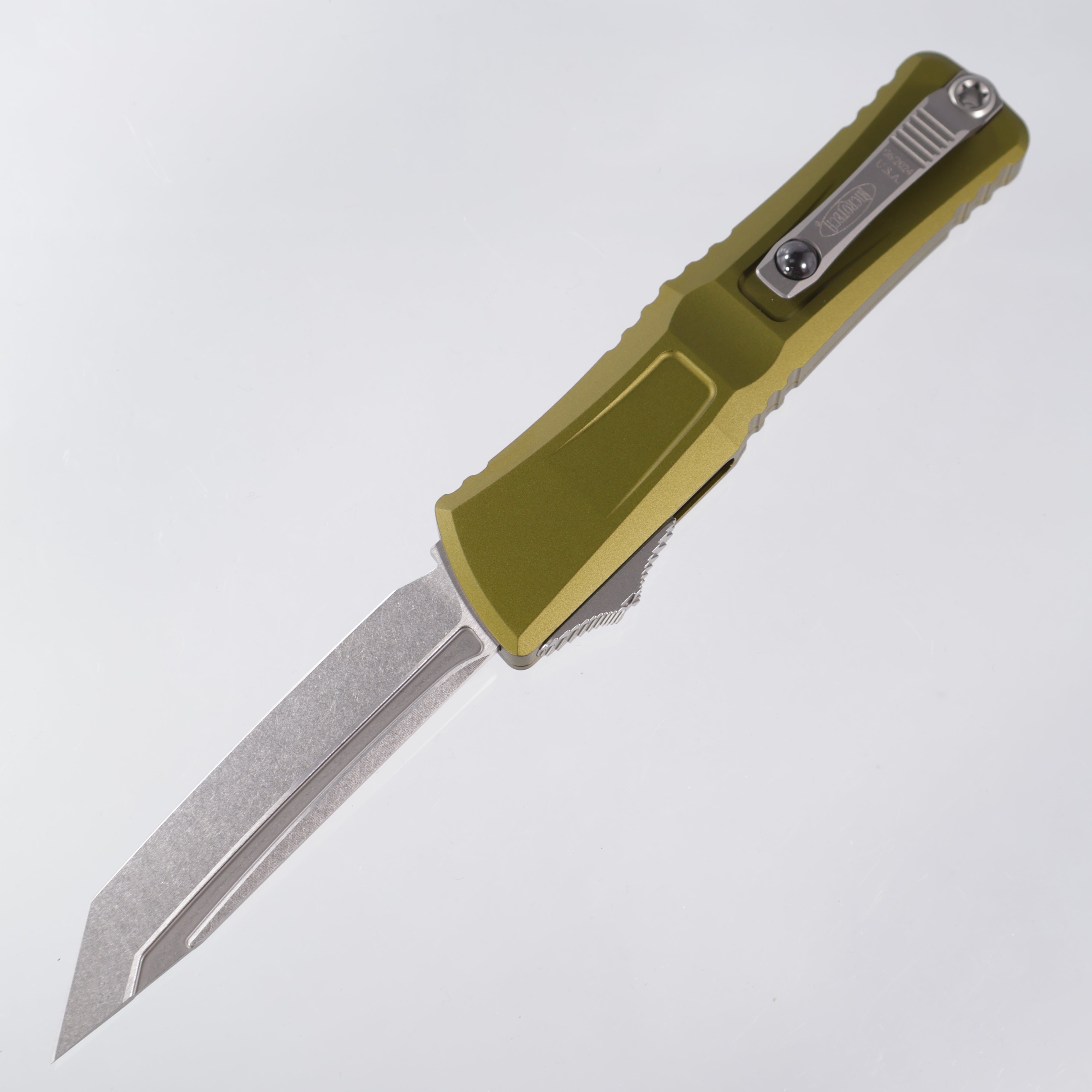 Microtech Combat Troodon Gen 3 - Tanto Stonewash M390MK - OD Green Aluminum - Gen III 1144-10 OD