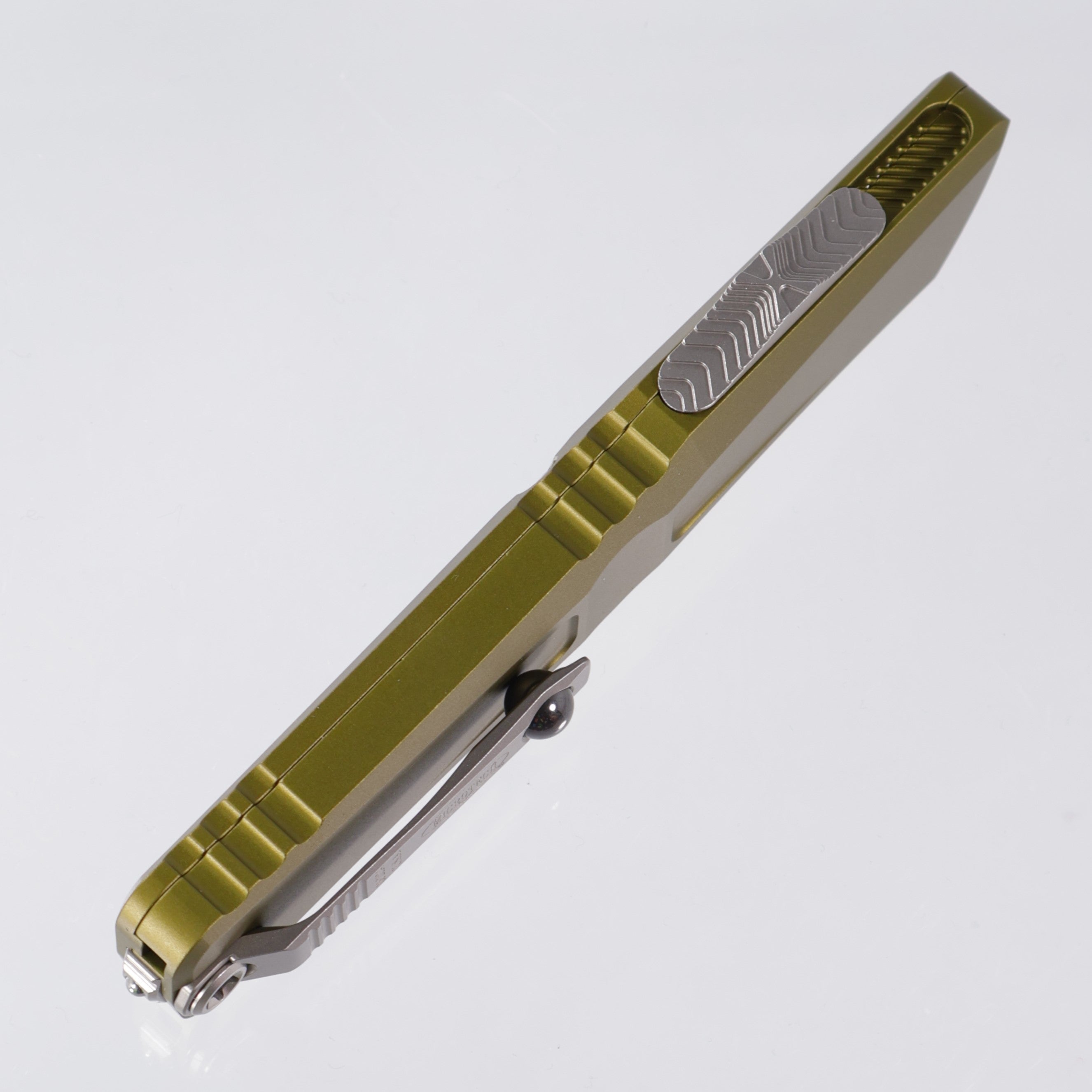 Microtech Combat Troodon Gen 3 - Tanto Stonewash M390MK - OD Green Aluminum - Gen III 1144-10 OD