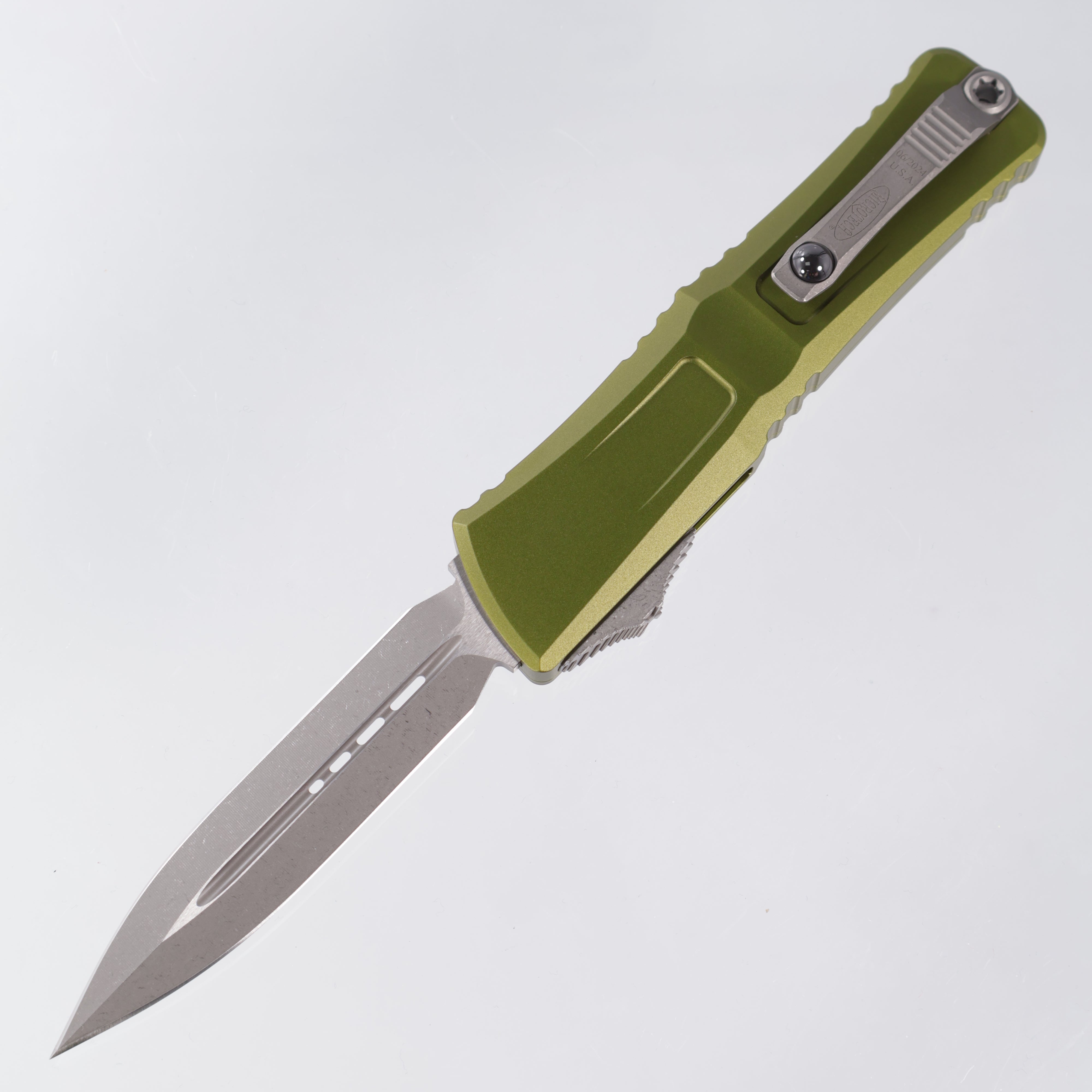 Microtech Combat Troodon Gen 3 - Apocalyptic Double Edge M390MK - OD Green Aluminum - Gen III 1142-10 APOD