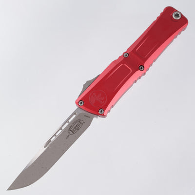 Microtech Combat Troodon Gen 3 - Apocalyptic Standard, Single Edge M390MK - Red Aluminum - Gen III 1143-10 APRD