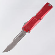 Microtech Combat Troodon Gen 3 - Apocalyptic Single Edge, Partial Serrate M390MK - Red Aluminum - Gen III 1143-11 APRD