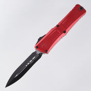 Microtech Combat Troodon Gen 3 - Black Double Edge M390MK - Red Aluminum - Gen III 1142-1 RD